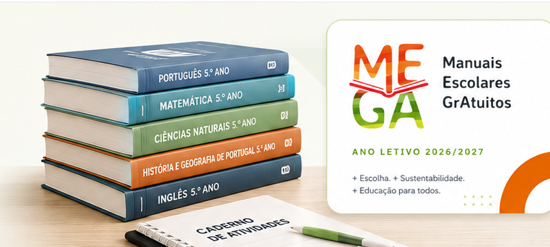 Manuais escolares e programa MEGA